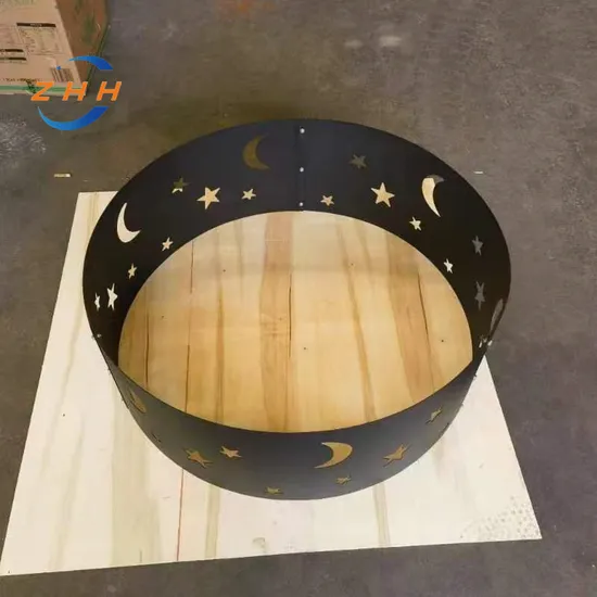 Grande fogueira de aço Corten Tigela de fogo para piscina externa e tigela de água